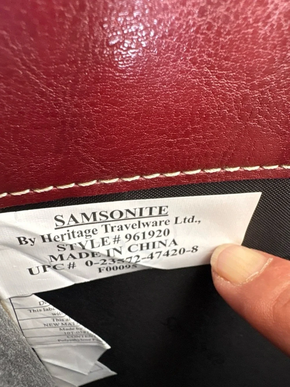 Samsonite vintage leather